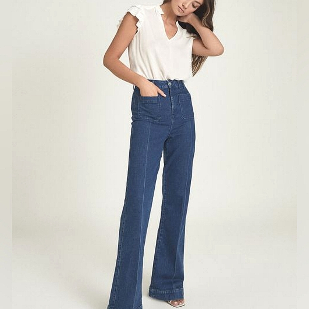 NWT REISS | Bella Flutter Sleeve Top - Picture 3 of 4